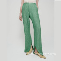 2021 Pantaloni da donna verde vintage verde